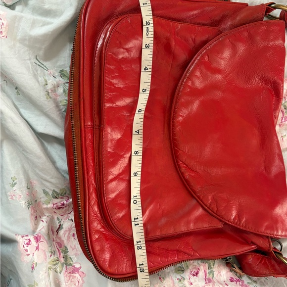 Latico Red Leather Crossbody Bag - Picture 5 of 16